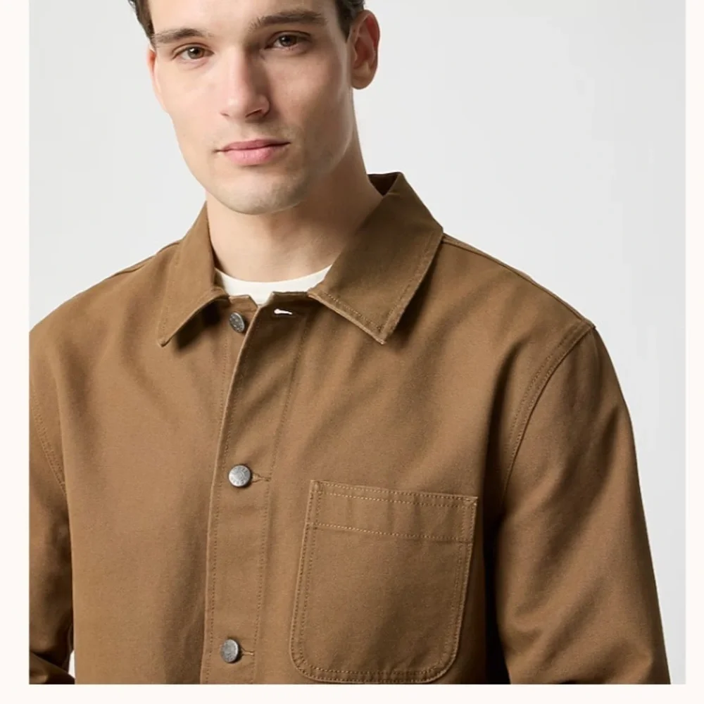 J crew dark flax Canvas chore jacket